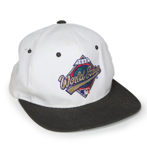 Vintage 90s Starter 1998 World Series Hat Baseball Snapback Cap White Black Kore - Picture 3 of 16